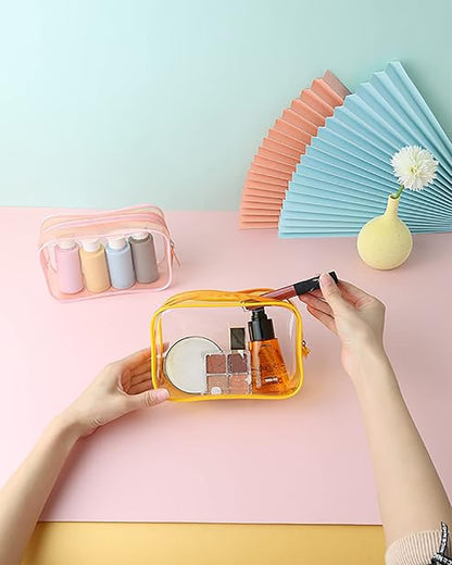 Clear Travel Bags for Toiletries, Lightweight Toiletry Bag, Multipurpose Transparent TSA Cosmetic Bag