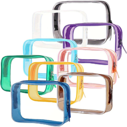 Clear Travel Bags for Toiletries, Lightweight Toiletry Bag, Multipurpose Transparent TSA Cosmetic Bag