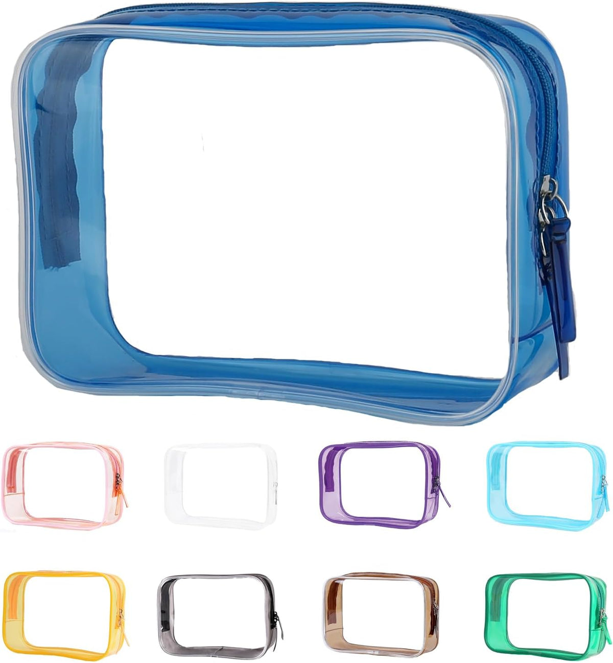 Clear Travel Bags for Toiletries, Lightweight Toiletry Bag, Multipurpose Transparent TSA Cosmetic Bag