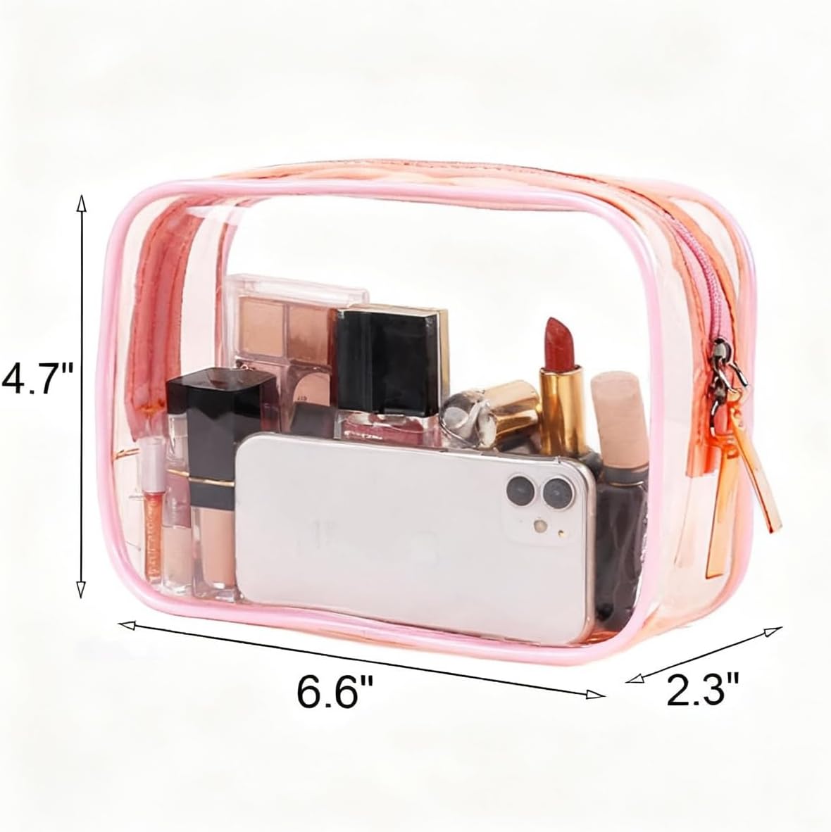 Clear Travel Bags for Toiletries, Lightweight Toiletry Bag, Multipurpose Transparent TSA Cosmetic Bag