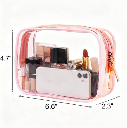 Clear Travel Bags for Toiletries, Lightweight Toiletry Bag, Multipurpose Transparent TSA Cosmetic Bag