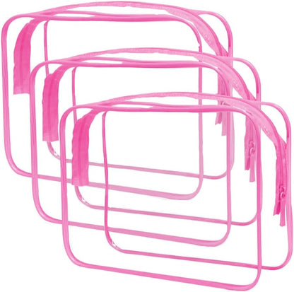Clear Travel Bags for Toiletries, Lightweight Toiletry Bag, Multipurpose Transparent TSA Cosmetic Bag