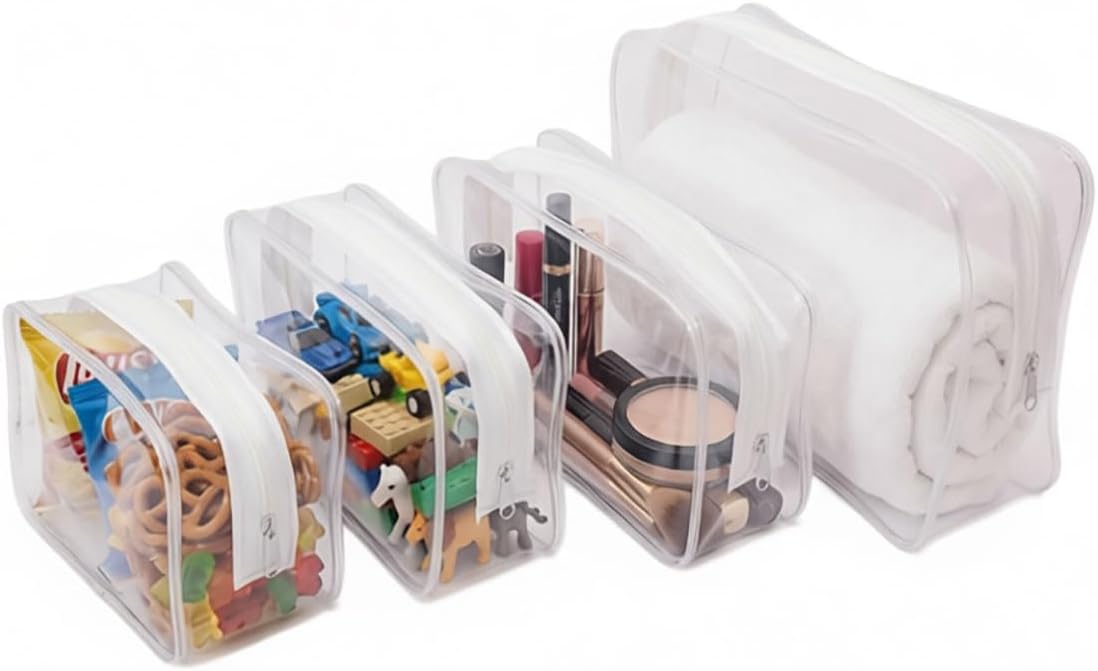 Clear Travel Bags for Toiletries, Lightweight Toiletry Bag, Multipurpose Transparent TSA Cosmetic Bag