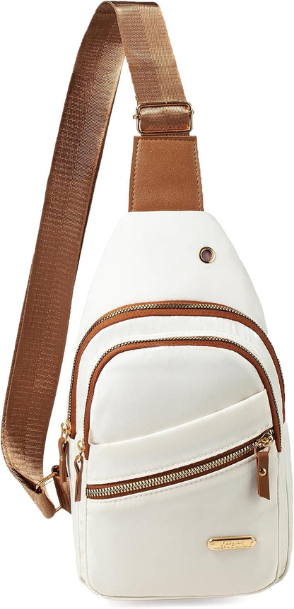 Small Sling Bag Casual Crossbody Sling Backpack for Women Men, Trendy Cross Body Daypack Backpack