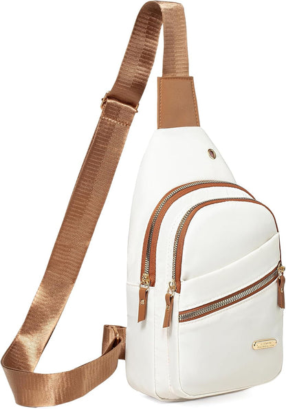 Small Sling Bag Casual Crossbody Sling Backpack for Women Men, Trendy Cross Body Daypack Backpack