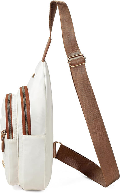 Small Sling Bag Casual Crossbody Sling Backpack for Women Men, Trendy Cross Body Daypack Backpack