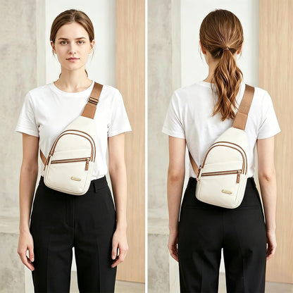 Small Sling Bag Casual Crossbody Sling Backpack for Women Men, Trendy Cross Body Daypack Backpack