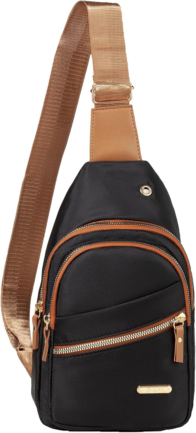 Small Sling Bag Casual Crossbody Sling Backpack for Women Men, Trendy Cross Body Daypack Backpack
