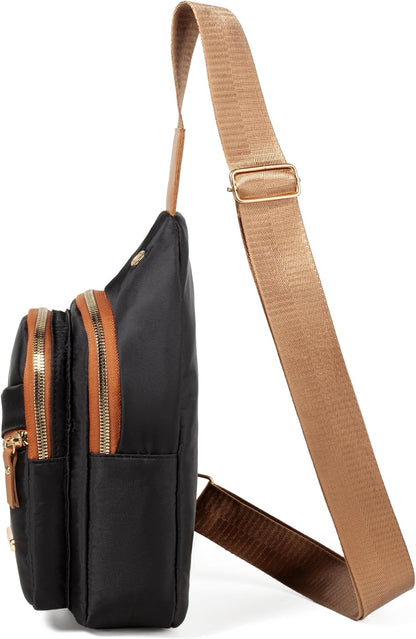 Small Sling Bag Casual Crossbody Sling Backpack for Women Men, Trendy Cross Body Daypack Backpack