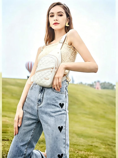 Small Sling Bag Casual Crossbody Sling Backpack for Women Men, Trendy Cross Body Daypack Backpack