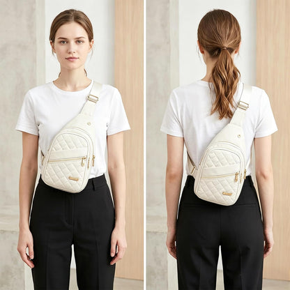 Small Sling Bag Casual Crossbody Sling Backpack for Women Men, Trendy Cross Body Daypack Backpack