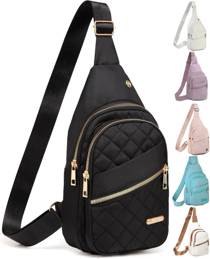 Small Sling Bag Casual Crossbody Sling Backpack for Women Men, Trendy Cross Body Daypack Backpack