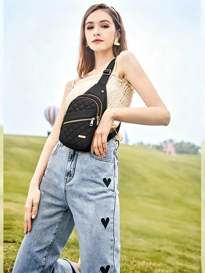 Small Sling Bag Casual Crossbody Sling Backpack for Women Men, Trendy Cross Body Daypack Backpack