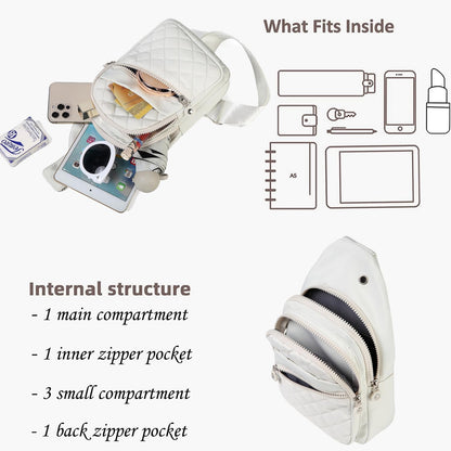 Small Sling Bag Casual Crossbody Sling Backpack for Women Men, Trendy Cross Body Daypack Backpack