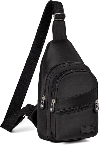 Small Sling Bag Casual Crossbody Sling Backpack for Women Men, Trendy Cross Body Daypack Backpack