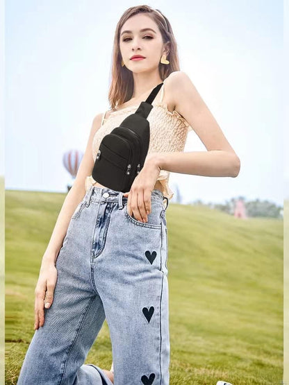 Small Sling Bag Casual Crossbody Sling Backpack for Women Men, Trendy Cross Body Daypack Backpack