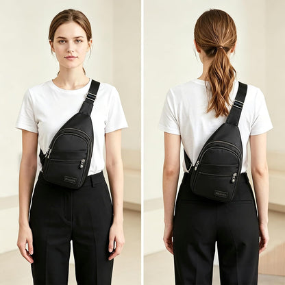 Small Sling Bag Casual Crossbody Sling Backpack for Women Men, Trendy Cross Body Daypack Backpack