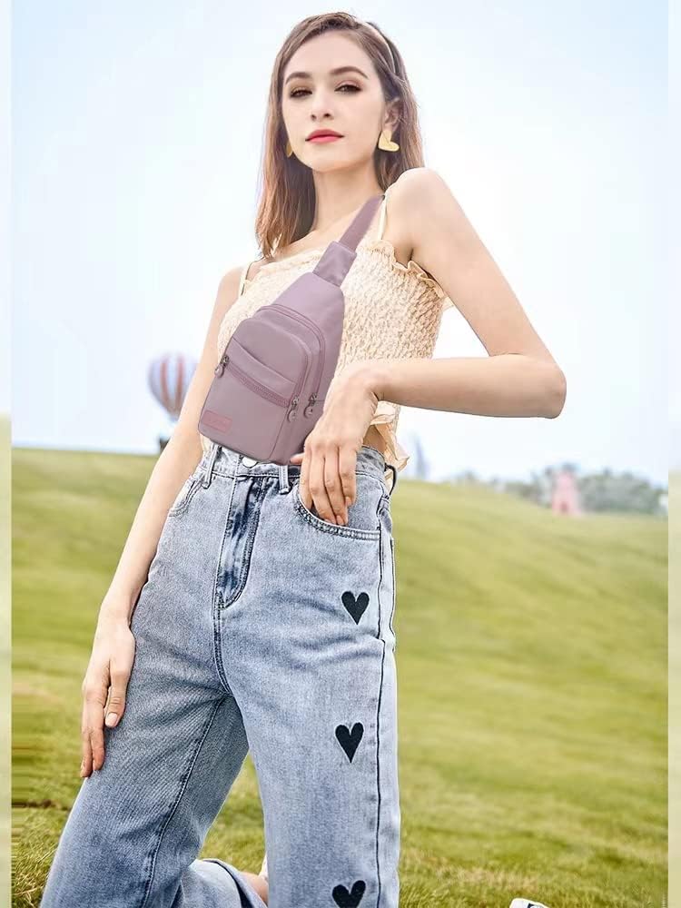 Small Sling Bag Casual Crossbody Sling Backpack for Women Men, Trendy Cross Body Daypack Backpack
