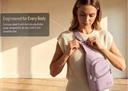 Small Sling Bag Casual Crossbody Sling Backpack for Women Men, Trendy Cross Body Daypack Backpack