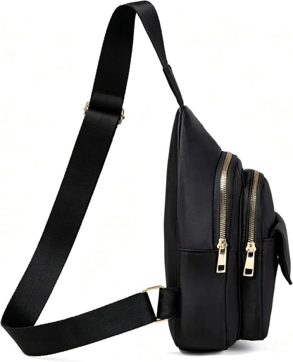 Small Sling Bag Casual Crossbody Sling Backpack for Women Men, Trendy Cross Body Daypack Backpack