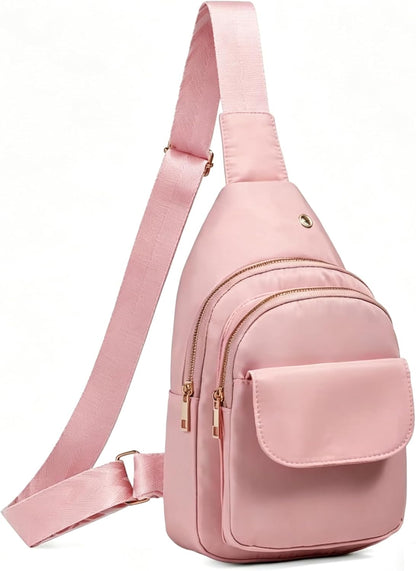 Small Sling Bag Casual Crossbody Sling Backpack for Women Men, Trendy Cross Body Daypack Backpack