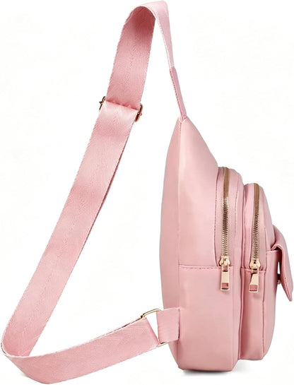 Small Sling Bag Casual Crossbody Sling Backpack for Women Men, Trendy Cross Body Daypack Backpack