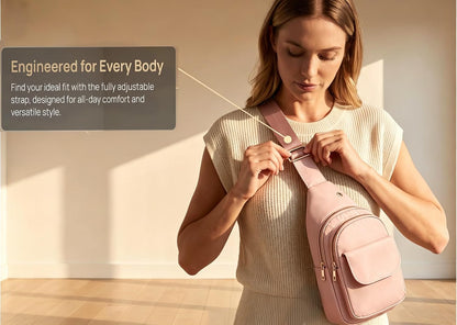 Small Sling Bag Casual Crossbody Sling Backpack for Women Men, Trendy Cross Body Daypack Backpack