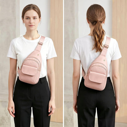 Small Sling Bag Casual Crossbody Sling Backpack for Women Men, Trendy Cross Body Daypack Backpack