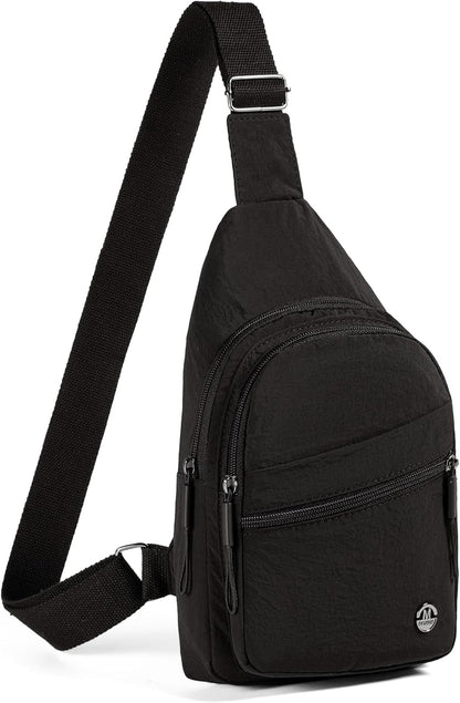 Small Sling Bag Casual Crossbody Sling Backpack for Women Men, Trendy Cross Body Daypack Backpack