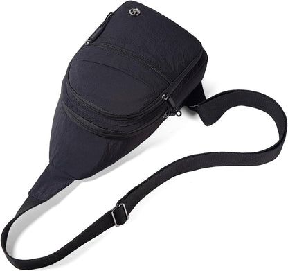 Small Sling Bag Casual Crossbody Sling Backpack for Women Men, Trendy Cross Body Daypack Backpack