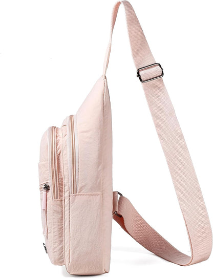 Small Sling Bag Casual Crossbody Sling Backpack for Women Men, Trendy Cross Body Daypack Backpack