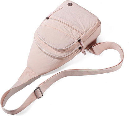 Small Sling Bag Casual Crossbody Sling Backpack for Women Men, Trendy Cross Body Daypack Backpack