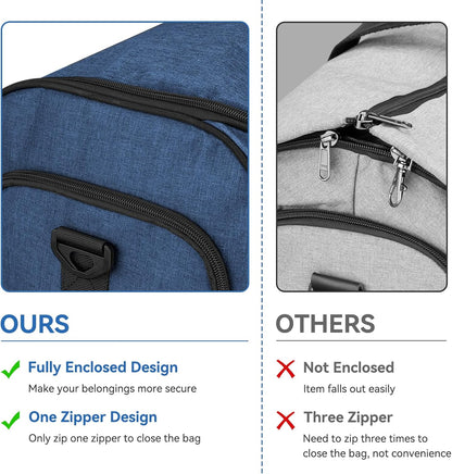 Garment Bags for Travel, Convertible Carry on Duffel Bag for Men Women, Backpack Straps, Shoe Compartment, 3 in 1 Hanging Dress Suit Bags for Men Women