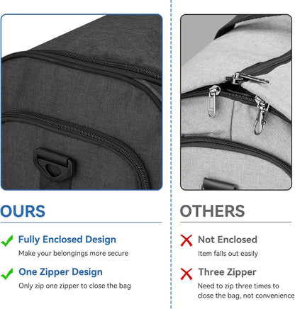 Garment Bags for Travel, Convertible Carry on Duffel Bag for Men Women, Backpack Straps, Shoe Compartment, 3 in 1 Hanging Dress Suit Bags for Men Women