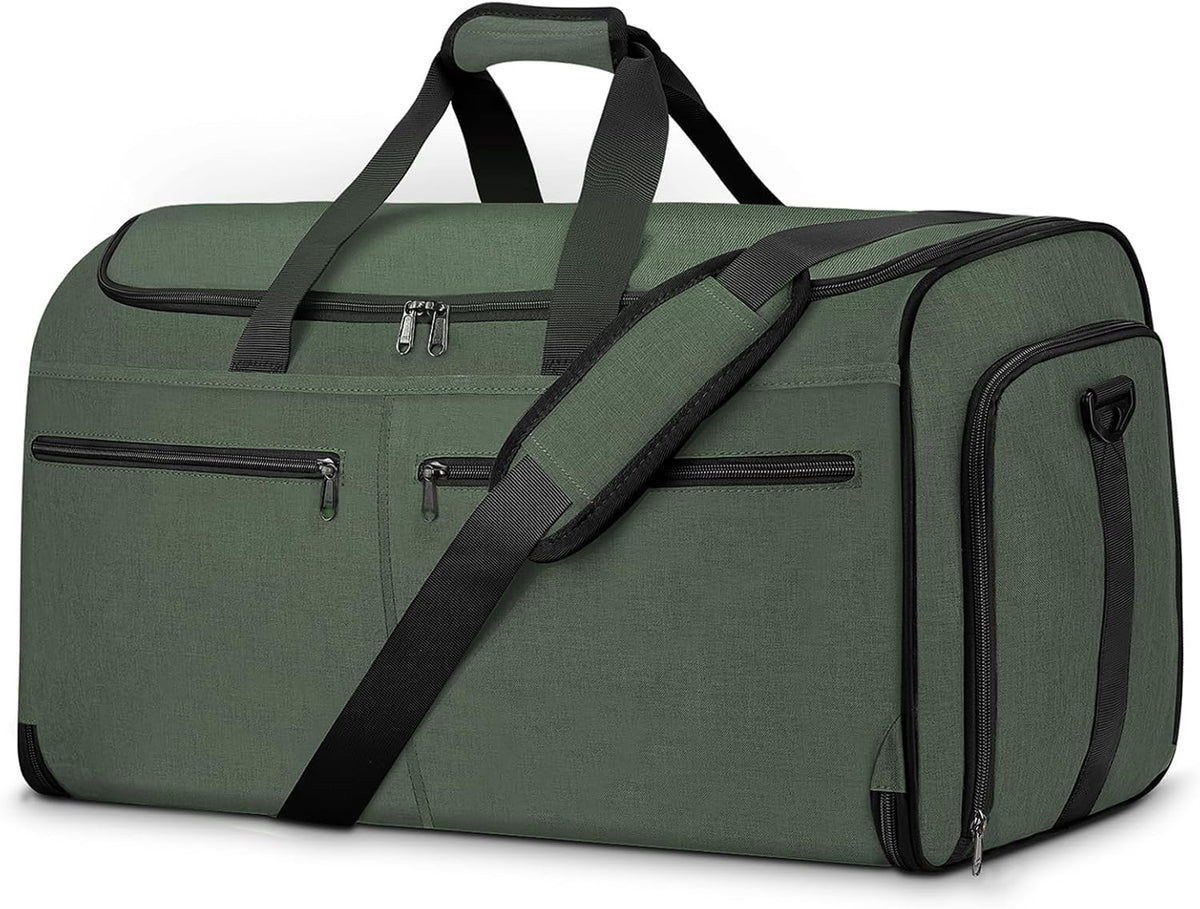 Garment Bags for Travel, Convertible Carry on Duffel Bag for Men Women, Backpack Straps, Shoe Compartment, 3 in 1 Hanging Dress Suit Bags for Men Women