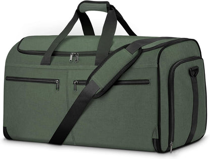 Garment Bags for Travel, Convertible Carry on Duffel Bag for Men Women, Backpack Straps, Shoe Compartment, 3 in 1 Hanging Dress Suit Bags for Men Women