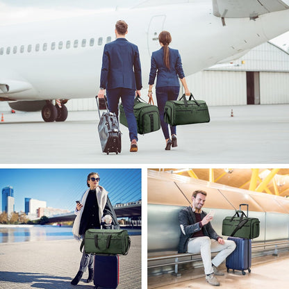 Garment Bags for Travel, Convertible Carry on Duffel Bag for Men Women, Backpack Straps, Shoe Compartment, 3 in 1 Hanging Dress Suit Bags for Men Women