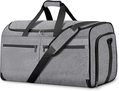 Garment Bags for Travel, Convertible Carry on Duffel Bag for Men Women, Backpack Straps, Shoe Compartment, 3 in 1 Hanging Dress Suit Bags for Men Women