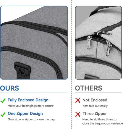 Garment Bags for Travel, Convertible Carry on Duffel Bag for Men Women, Backpack Straps, Shoe Compartment, 3 in 1 Hanging Dress Suit Bags for Men Women