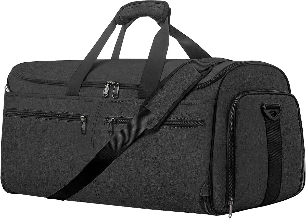 Garment Bags for Travel, Convertible Carry on Duffel Bag for Men Women, Backpack Straps, Shoe Compartment, 3 in 1 Hanging Dress Suit Bags for Men Women