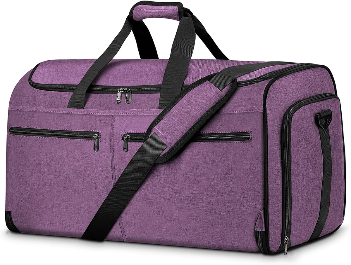 Garment Bags for Travel, Convertible Carry on Duffel Bag for Men Women, Backpack Straps, Shoe Compartment, 3 in 1 Hanging Dress Suit Bags for Men Women