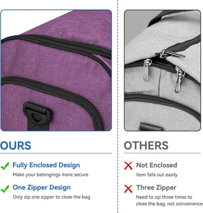 Garment Bags for Travel, Convertible Carry on Duffel Bag for Men Women, Backpack Straps, Shoe Compartment, 3 in 1 Hanging Dress Suit Bags for Men Women