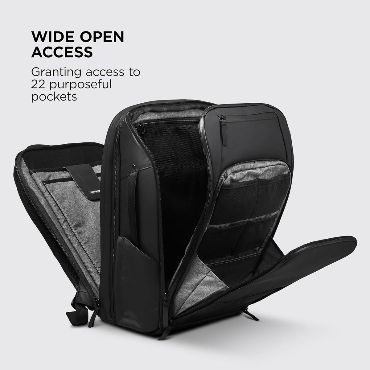 20L Travel Pack - Mens Travel Backpack - Expandable to 30L - Water Resistant Daypack - TSA-Ready - Lightweight Business Traveling Backpack for Men - 16" Laptop Compartment