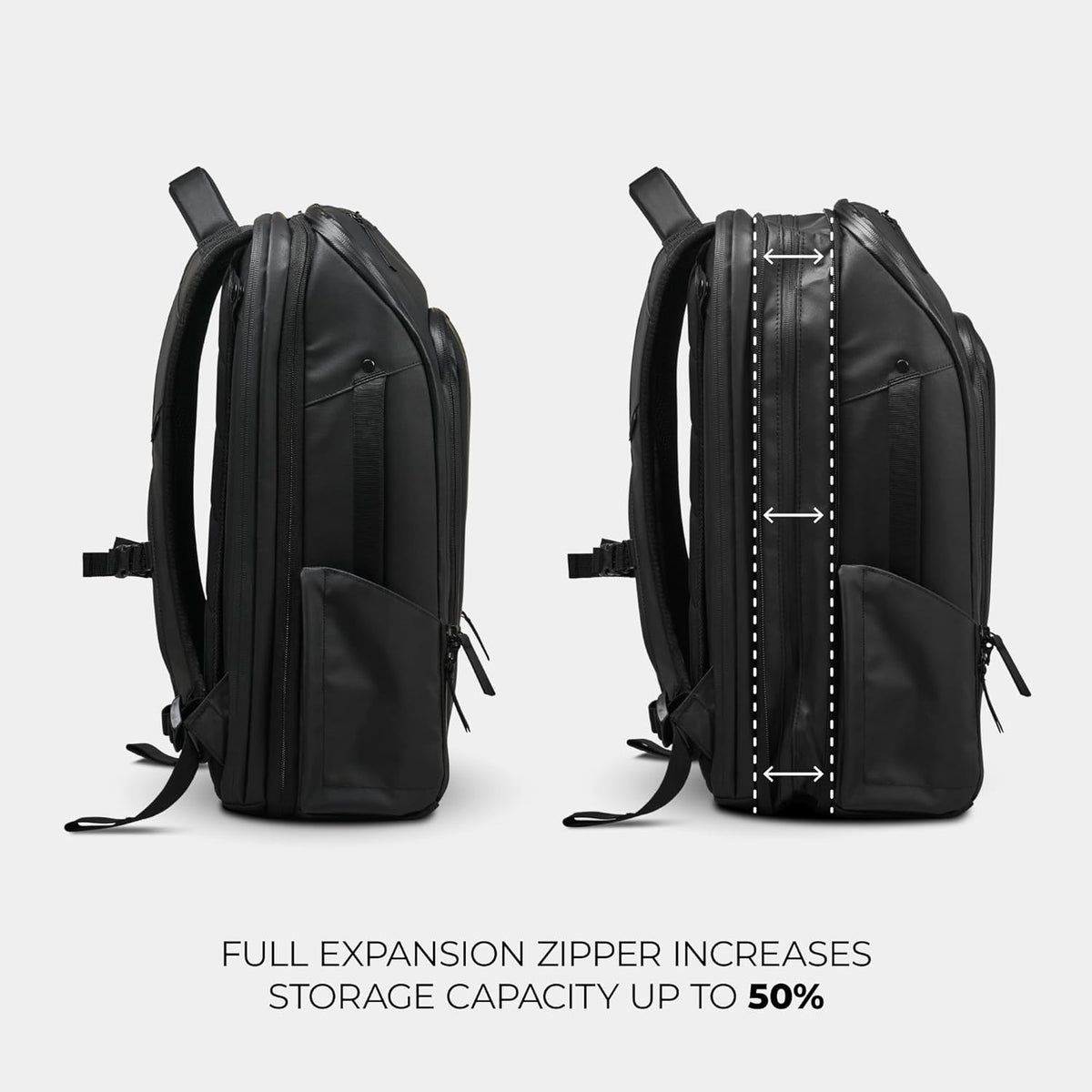 20L Travel Pack - Mens Travel Backpack - Expandable to 30L - Water Resistant Daypack - TSA-Ready - Lightweight Business Traveling Backpack for Men - 16" Laptop Compartment