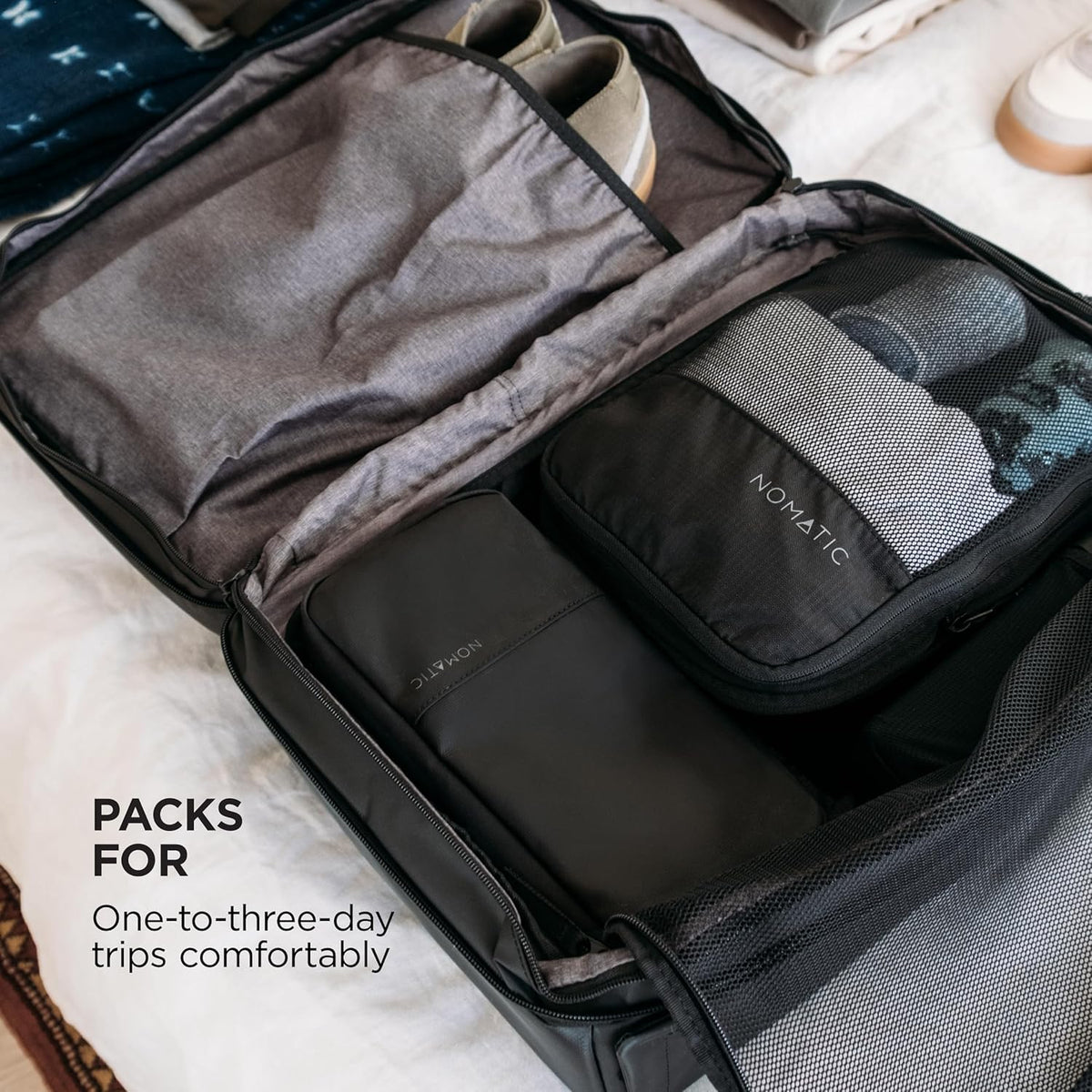 20L Travel Pack - Mens Travel Backpack - Expandable to 30L - Water Resistant Daypack - TSA-Ready - Lightweight Business Traveling Backpack for Men - 16" Laptop Compartment