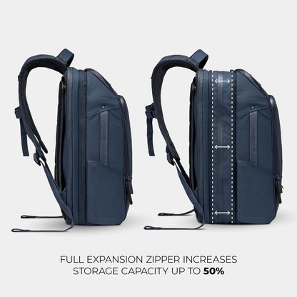 20L Travel Pack - Mens Travel Backpack - Expandable to 30L - Water Resistant Daypack - TSA-Ready - Lightweight Business Traveling Backpack for Men - 16" Laptop Compartment