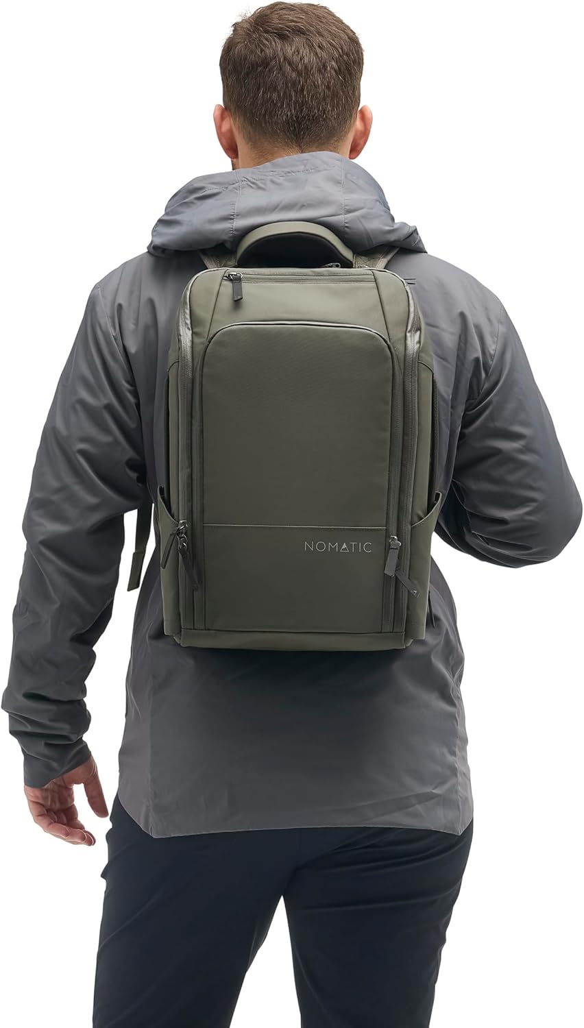 20L Travel Pack - Mens Travel Backpack - Expandable to 30L - Water Resistant Daypack - TSA-Ready - Lightweight Business Traveling Backpack for Men - 16" Laptop Compartment