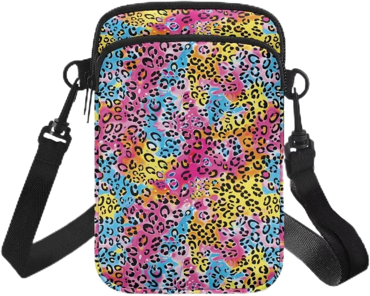 Ditsy Flower Small Crossbody Bag for Women Sea Turtle Cell Phone Purse Travel Shoulder Wallet with Adjustable Strap