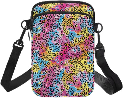 Ditsy Flower Small Crossbody Bag for Women Sea Turtle Cell Phone Purse Travel Shoulder Wallet with Adjustable Strap