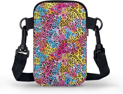 Ditsy Flower Small Crossbody Bag for Women Sea Turtle Cell Phone Purse Travel Shoulder Wallet with Adjustable Strap